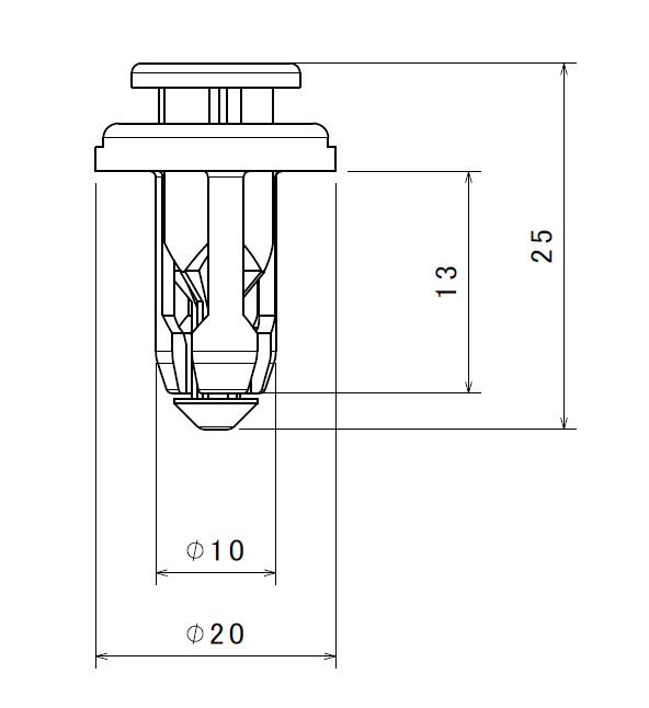 Push-in Rivet GM-634